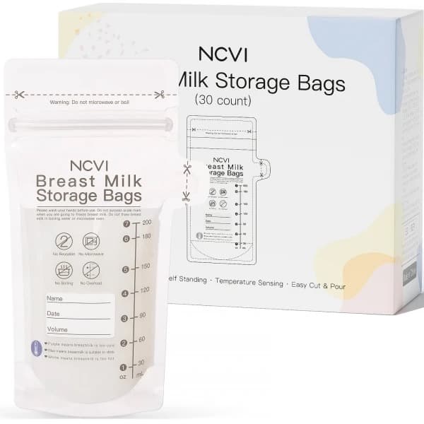 Milk storage bags
